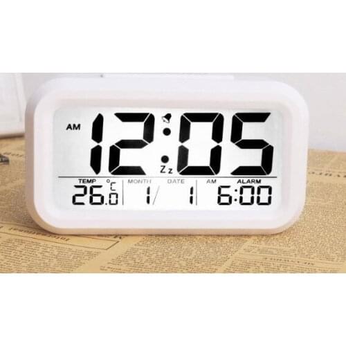 Modern Minimalist Temperature Electronic Digital Alarm Clock Nordic Creative Silent Alarm Clock Fashion Home Decor Hot MM60NZ