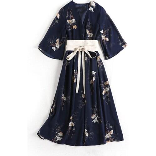 Yukata Kimono Traditional Cosplay Geisha Vintage Clothing Printing Fashion Adult Dress Womens Japanese Style Haori Large Size