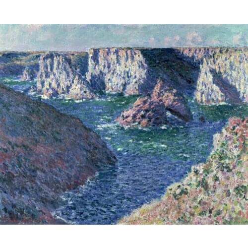 High quality Claude Monet paintings for sale Rocks at Belle-Ile Canvas art hand-painted