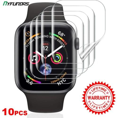 10PCS Screen Protector For Apple i Watch Series 6 5 4 3 2 1 SE 44mm 40mm 42mm 38mm 40 42 44 mm iwatch Protective Film Protection