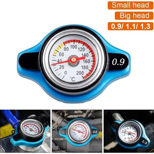 Racing Car Big or Small Head Thermost Radiator Cap Tank Cover Water Temperature Gauge 0.9Bar 1.1Bar 1.3 Bar Cover