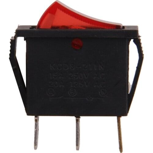 10pcs AC 125-250V Red LED Light Auto Car Push Button Switch ON/OFF Toggle