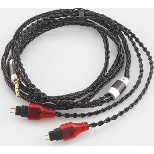 B819AG Audiocrast 8Cores Balanced Pure Silver Plated Earphone Cable For Sennheiser HD580 HD600 HD650 HDxxx HD660S HD58x HD6xx