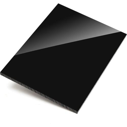 Acrylic Sheet Glossy Pure Black Plexiglass Plastic Board Organic Glass Polymethyl Methacrylate 1mm 3mm 8mm Thickness 200*200mm