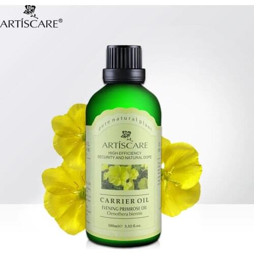 ARTISCARE 100% Natural Evening Primrose Base Oil 100ml Brightening Face Whitening Moisturizing Increase Elasticity Skin Care Oil