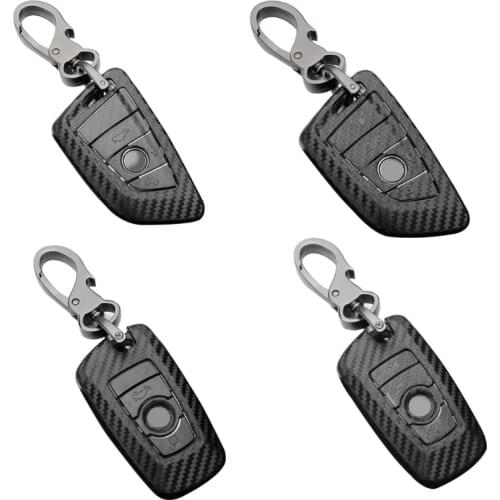 Car Key Case Cover for Remote Control 3D Carbon Fiber Cover Key Protection Tools for 5 3 7 Series X3 X1 X5