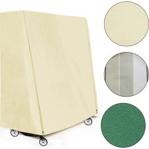 Table Tennis Table Cover 600D Oxford Cloth Anti-UV PingPang Table Cover Outdoor Dustproof Waterproof Protective Cover