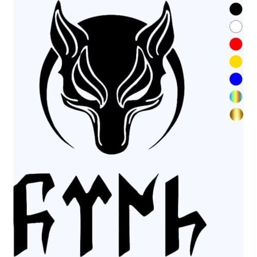 CK2954# Turkish star wolf reflective funny car sticker vinyl decal waterproof car auto stickers on car truck bumper rear window