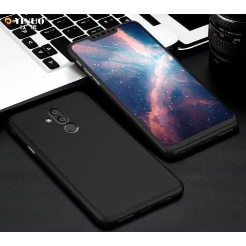 For Huawei Mate 20 Pro Tempered Glass + 360 Full Back Cover Case For Huawei Y9 2018 2019 Back Case With Film