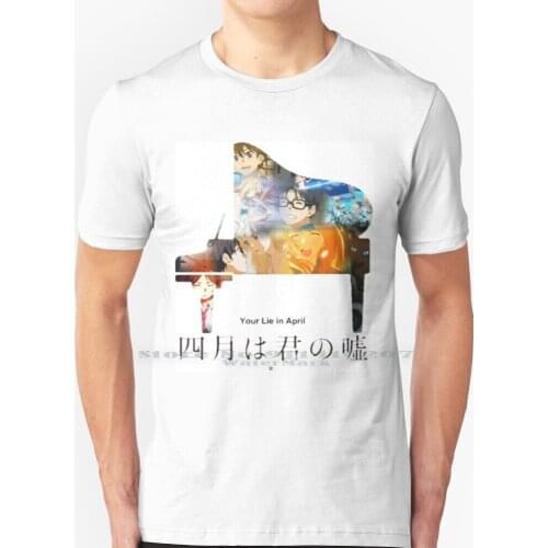 Your Lie In April T Shirt 100% Pure Cotton Your Lie In April Shigatsu Wa Kimi No Uso Kaori Kaori Miyazono Kousei Kousei Arima