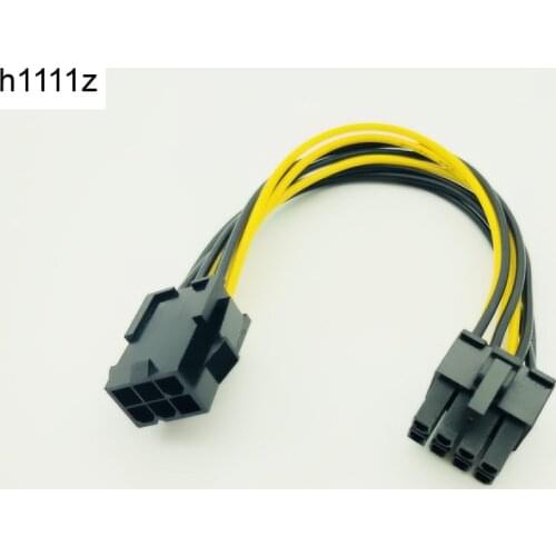 6pin to 8pin 20cm PCI Express Power Converter Cable for CPU Video Card PCIE PCI-E Power Supply for Bitcoin Antminer Miner Mining