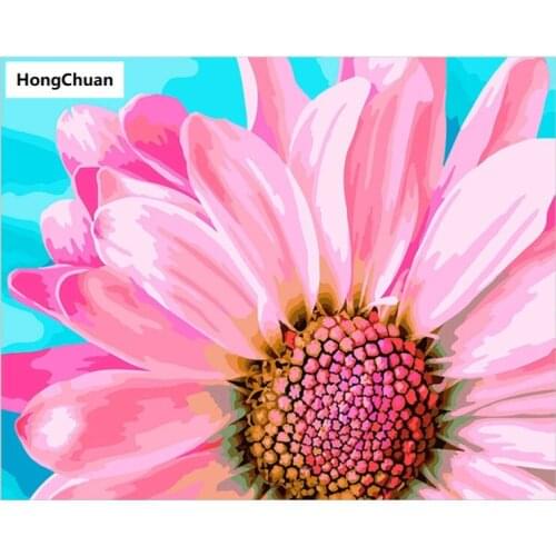 Pink flowers 5D DIY full diamond round/square cartoon diamond embroidery mosaic cross stitch diamond painting mural for New Year