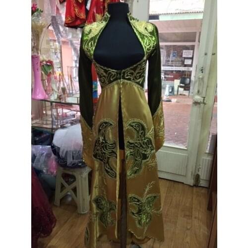 Kına Gecesi Bindallı Monoray Kumaş Osmanlı Turk Kuması Geleneksel Gece Kıyafeti Kaftan