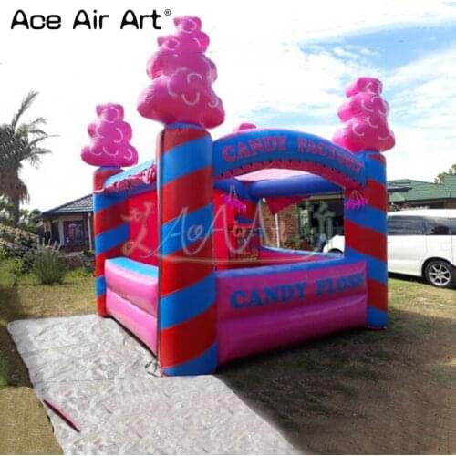 Custom pink inflatable candy floss/stall station/kiosk booth for promotion