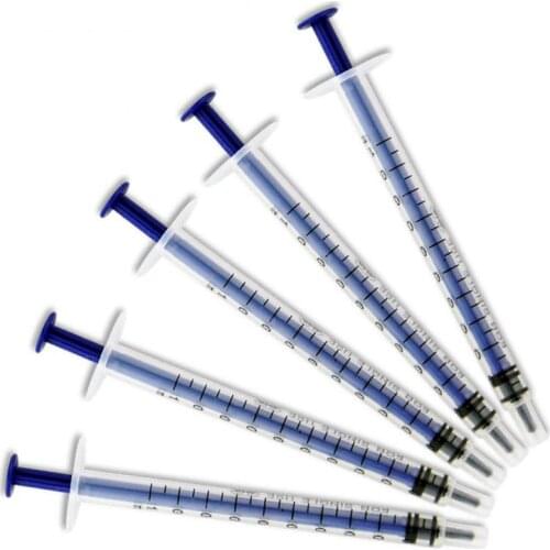 20pcs 1ml Disposable Plastic Veterinary Syringe With Needles For Pet Farm Animal Cat Dog Pig Cattle Sheep Horses