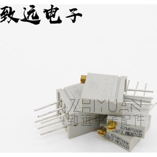 Original new 100% precision adjustable resistance 6WR500KLF 504 500K multi turn trimmer potentiometer (SWITCH)