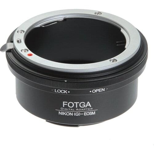 FOTGA Adapter Ring for Nikon G AF-S Mount lens to Canon EF-M EOS M M1 M2 M3 M5 M6 M10