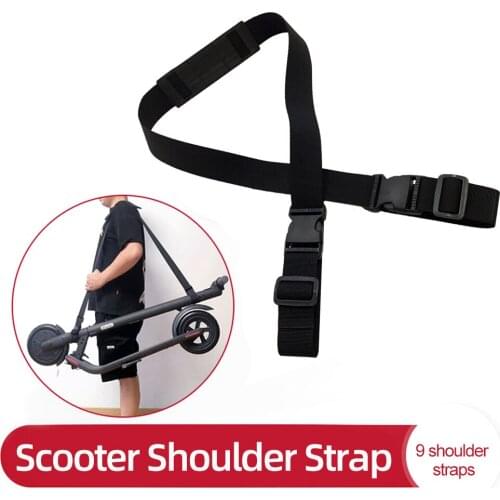 Adjustable Carrying Shoulder Strap for Xiaomi Mijia M365 Electric Scooter ES1-3 Foldable Bikes Shoulder Belt with Non-Slip Pad