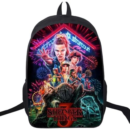 2019 New Stranger Things School Backpack For Teenagers Students Boys Girls Bookbag Surprise Gift Backpack Kids Schoolbag Mochila