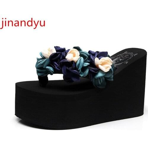 Flip Flops Women High Heels 11/8cm Wedge Sandals Platform Shoes Summer Casual Fashion Comfort Slides Flip Flop Woman Slippers