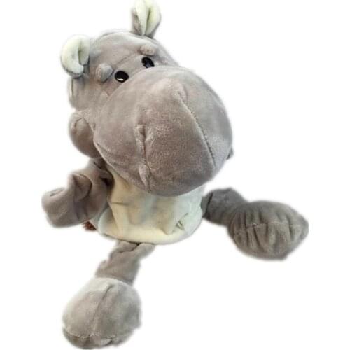 Nice Sexy Cute Cartoon Plush Daby Toy Nici Hippo Ladybug Wolf Giraffe Raccoon Crocodile Stereo Hand Puppet Daby Telling Story