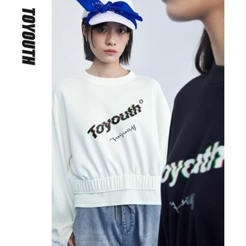 Женские короткие толстовки Toyouth China At AliExpress