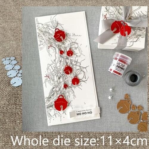 XLDesign Craft Metal Cutting Dies stencil mold Christmas bells decoration scrapbook Album Paper Card Craft Embossing die cuts