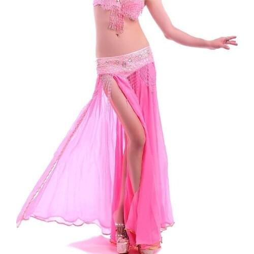 Lady New Belly Dance Costume Girls Belly Dance Skirt Female Sexy Belly Dancing Skirt Dress Performance Suit 10 Color B-6851