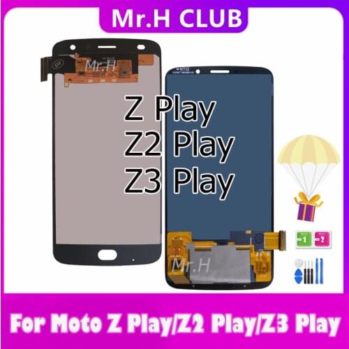 LCD Display For Motorola Moto Z2 Play XT1710 XT1710-01/07/08/09/10 Z3 Play XT1929 LCD Display Touch Screen full Assembly Replace