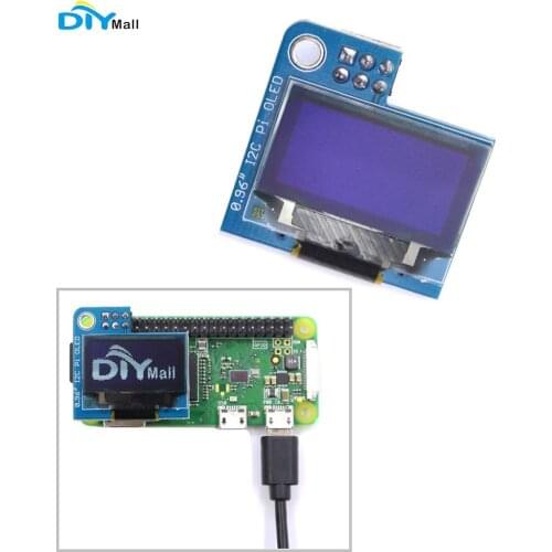 1/2/5/10pcs PiOLED 128x64 0.96inch Mini Monochrome OLED Display Module White for Raspberry Pi