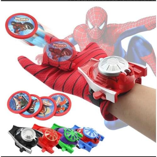 1PC 24cm children kids suitable rmaSpiden Cosplay Costume, Spidan glovelaunchers toy emitter with gift box
