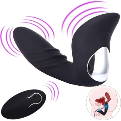Remote Control 10 Speeds Vibrator G Spot Sex Toys Anal Plug Silicone Anal Vibrator Prostate Massager Gay Anal Sex Product U04