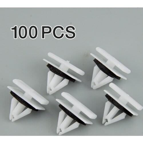 100pcs Exterior Rocker Panel Moulding Clip Fastener Retainer With Sealer KB3Z16038AA Fit for Ford Escape Lincoln MKC 2013-2021