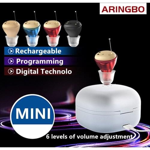 2021 Best Rechargeable Hearing Aid Mini Digital Automatic Switch Multi-Program High End Intelligent Hearing Aids Dropshipping