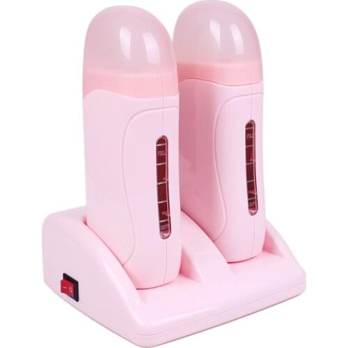 2X100ML Paraffin Wax Heater for Hand Foot Therapy Bath Wax Pot Warmer Beauty Salon Spa Heater Wax Machine EU Plug