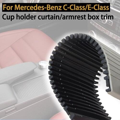 Car Central Console water Cup Holder Frame Panel Cover For Mercedes Benz W204 C C180 C200 C220 E W212 E260 E300 Accesories
