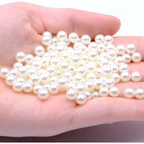 No Hole Round Pearls 1.5-12mm Different Quantities And Colors To Choose Imitation Pearls Craft Art DIY Bead Nail Art Decorations