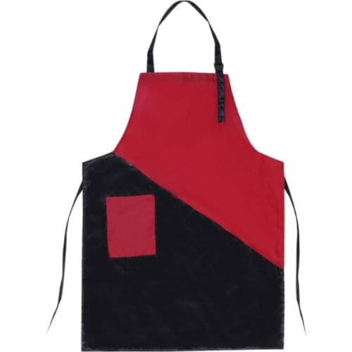 Black+Red Professional Durable Waterproof Hair Cut Hairdresser Barber Apron Hairdressing Tool Hair Styling Cloth