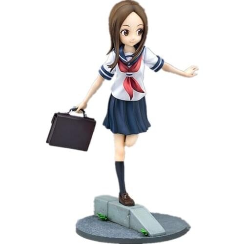 NEW 20cm Anime Karakai Jouzu no Takagi-san Statue PVC Action Figures Toy Game Figures adult Collectible Model Doll Gift