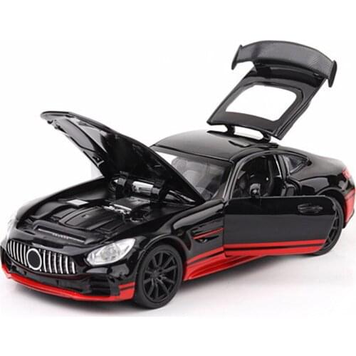 1:32 Alloy GT GTR Pull Back Diecast Car Model With Sound Light MINIAUTO Toy Vehicles Toys For Children Oyuncak Araba