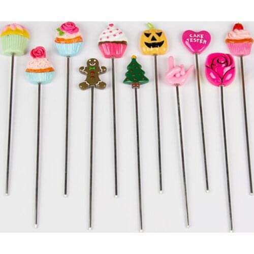 Muffin Baking Tool Kitchen Supplies Stainless Steel/Unsaturated Resin Detector Needles Cake Test Needle Tester Probe
