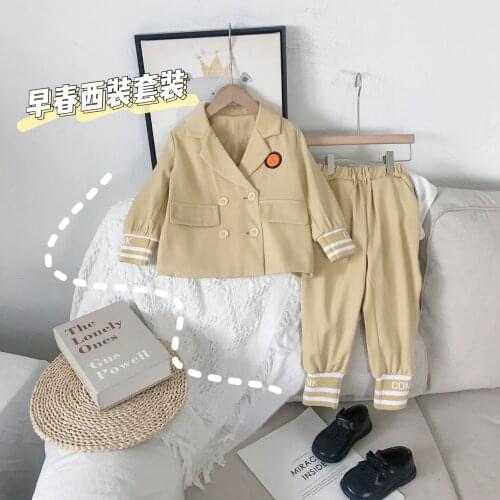 Sping girl sets suit jacket+pants 2pcs toddler girl clothes Tie ankle baby clothes fashion children girls outfits vetement fille