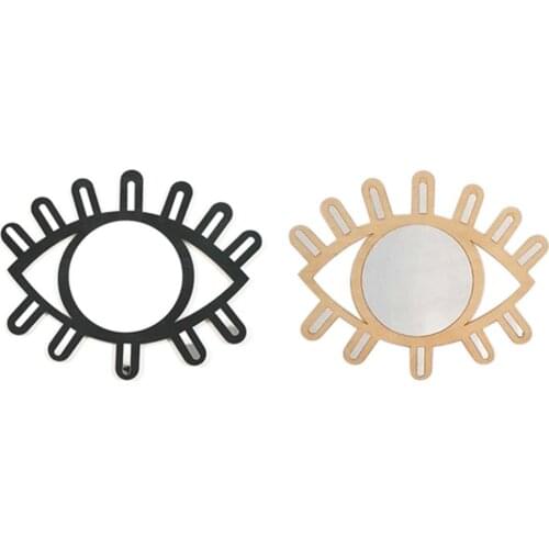 Wall Decorative Wall Mirror Eye Shaped Beautiful Natural Wall Decoration Eye Art Decor Pendant For Apartment Living Room Bedroom