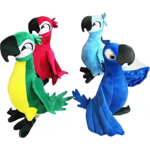 30cm Movie Rio 2 Macaw Plush Toys Kawaii Parrot Bird Blu & Jewel Stuffed Animals Dolls for Children Birthday Christmas Gifts