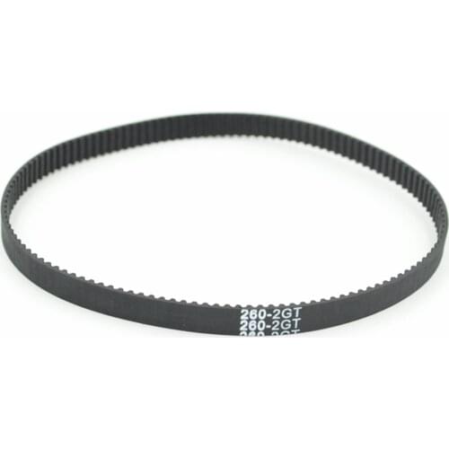 2GT Timing Belt, W=3/6/9mm, Teeth 130/132/134/137/140, Length 260/264/268/274/280, GT2 Closed-Loop Synchronous Belt 280-2GT