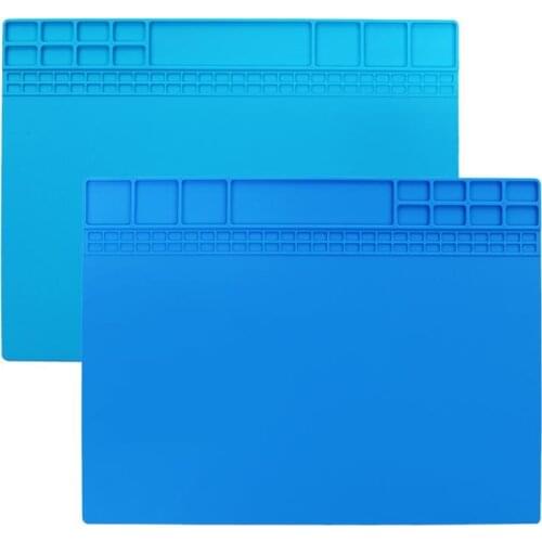 Repair Pad Insulation Heat-Resistant Soldering Station Silicon Soldering Mat Work Pad Desk Platform for BGA Soldering Station