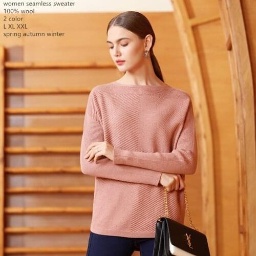 Naizaiga 15G loose o-neck pink black causal High elasticity winter thick warm young girl pullovers sweater DSFS6