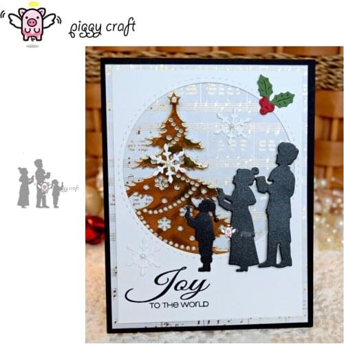 Piggy Craft metal cutting dies cut die mold 3Pcs Man child praying Scrapbooking Album Embossing Paper Cards Making Crafts Die