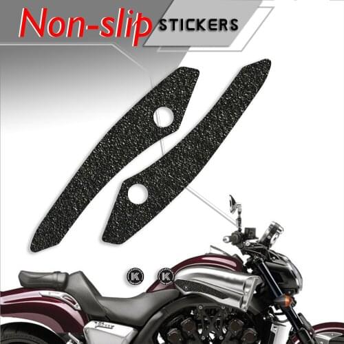 For Universal Motorcycle Non-slip Sticker Grips Protector Sticker Decal Gas Knee Grip Tank Traction Pad YAMAHA 2009-2018 VMAX