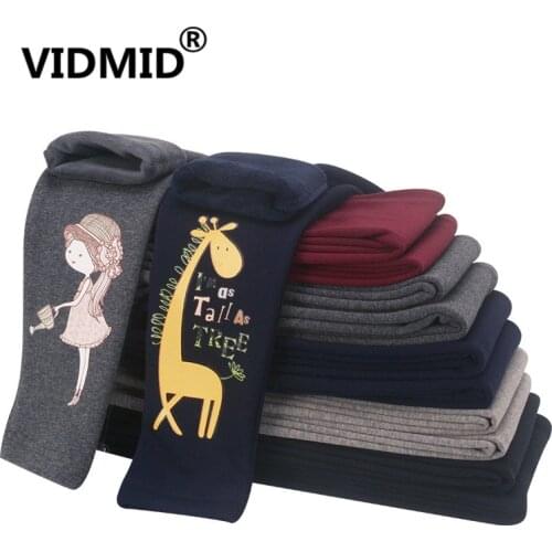 VIDMID girls thick warm winter pants Girls cartoon Leggings with fleece Kids trousers children cotton leggings trousers 4119 02